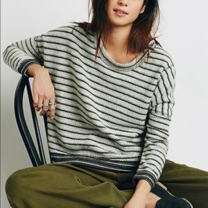 Free People Dolman Pullover in Stripes